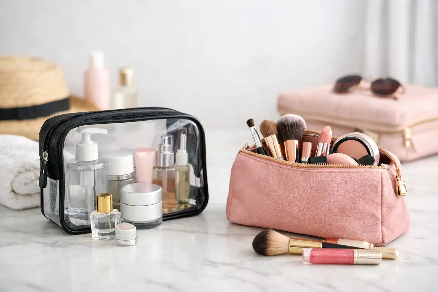 Clear Toiletry Bag vs Makeup Bag